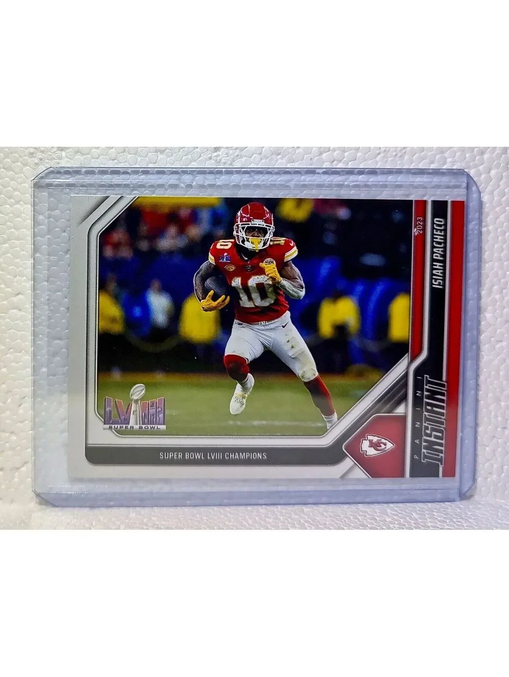Isiah Pacheco 2023 Panini NFL Superbowl Champions #6 Card Kansas City Chiefs